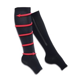 Κάλτσες Συμπίεσης Walk Genie - Χρώμα Μαύρο