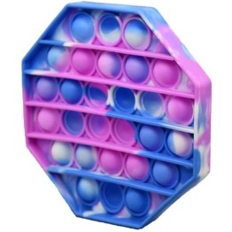 Anti Stress Fidget Bubble Pop Αγχολυτικό Παιχνίδι Οκτάγωνο Marble Μπλε-Γαλάζιο