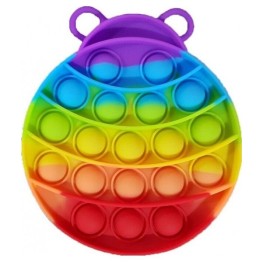 Anti Stress Fidget Bubble Pop Αγχολυτικό Παιχνίδι Πασχαλίτσα Rainbow