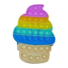 Anti Stress Fidget Bubble Pop Αγχολυτικό Παιχνίδι Παγωτό Rainbow