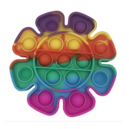 Anti Stress Fidget Bubble Pop Αγχολυτικό Παιχνίδι COVID19 Rainbow