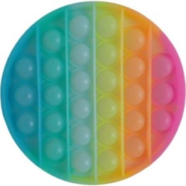 Anti Stress Fidget Bubble Pop Αγχολυτικό Παιχνίδι Κύκλος Rainbow Glow