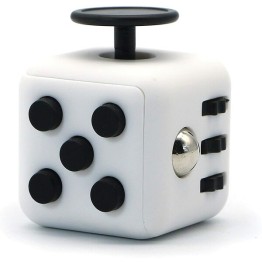 Anti Stress Fidget Cube Αγχολυτικός Κύβος - Λευκό Μαύρο
