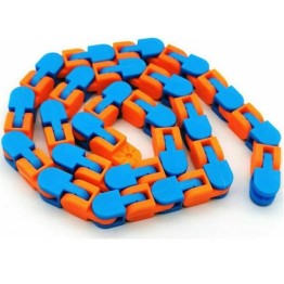 Anti Stress Fidget Chain - Αντιστρές Αλυσίδα Γαλάζιο Πορτοκαλί 