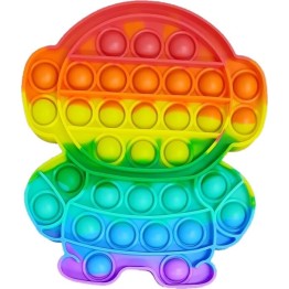 Anti Stress Fidget Bubble Pop it Αγχολυτικό Παιχνίδι Αστροναύτης Rainbow
