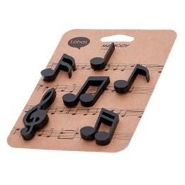 Μαγνητάκι Ψυγείου Νότες - Musical Notes Magnets σετ 6 τεμαχίων