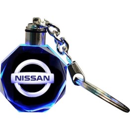 3D Led Light Κρυστάλλινο Μπρελόκ Αυτοκινήτου - Nissan