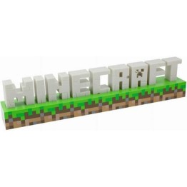Φωτιστικό Minecraft Logo με Δώρο Τροφοδοτικό