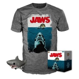 Funko Pop Tees Box Jaws - Night Swim Vinyl Figure & Tshirt Medium