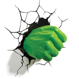 Διακοσμητικό Φωτιστικό Marvel - Hulk Fist 3D Light 