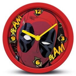 Επιτραπέζιο Ρολόι - Ξυπνητήρι Στρογγυλό Deadpool - Blam blam