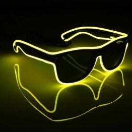 Γυαλιά με led φωτισμό για Πάρτυ Κίτρινο