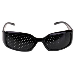 Στενοπικά Γυαλιά Πλέγματος - Pinhole Glasses - Μαύρο