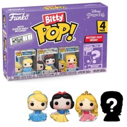 Funko Bitty POP! Disney Princess - Cinderella, Snow White, Aurora & Chase Mystery 4-Pack Vinyl Figures