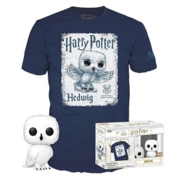 Funko Pop Tees Box Harry Potter - Hedwig 76 Vinyl Figure Exclusive & T-shirt Medium