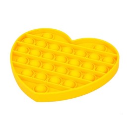 Anti Stress Fidget Bubble Pop Αγχολυτικό Παιχνίδι Καρδιά Κίτρινο