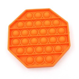 Anti Stress Fidget Bubble Pop Αγχολυτικό Παιχνίδι Οκτάγωνο Πορτοκαλί