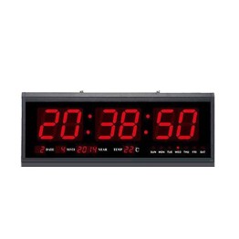 Μεγάλο Ψηφιακό Ρολόι Τοίχου - Θερμόμετρο και Ημερολόγιο Jumbo Clock