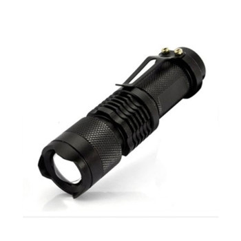Αδιάβροχος επαναφορτιζόμενος φακός 10cm με zoom cree led 500LM Bailong BL-8468