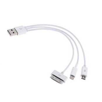 3 Σε 1 USB Καλώδιο Φόρτισης για Android Smartphones, iPhone 4 & iPhone 7