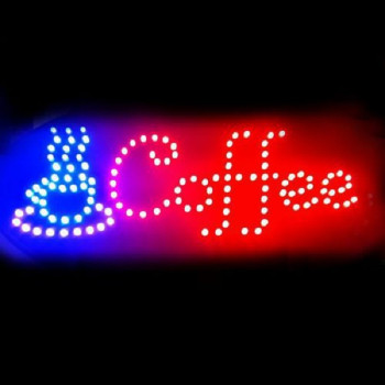 Φωτιζόμενη πινακίδα με κίνηση COFFEE