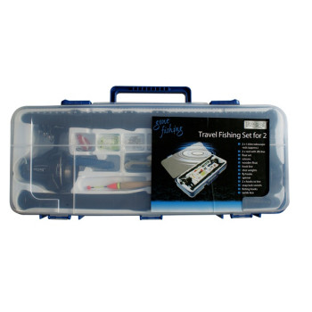Σετ Ψαρέματος με Τηλεσκοπικό Καλάμι 2,10μ, Μηχανάκι, Αγκίστρια, Πετονιά, Φελλούς & Δολώματα