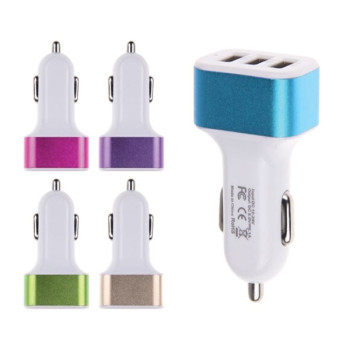 Φορτιστής Αυτοκινήτου με Τρεις Εξόδους USB