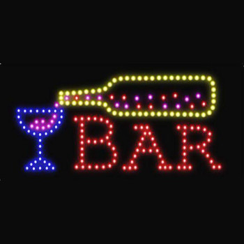 Φωτιζόμενη πινακίδα με κίνηση "BAR"