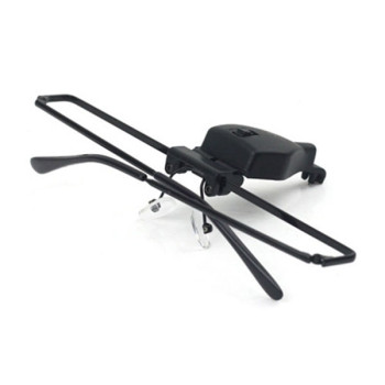 Μεγεθυντικός φακός κεφαλής με φωτισμό LED σε σκελετό γυαλιών