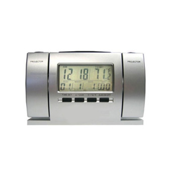 Ρολόι με 2 Προτζέκτορες - Θερμόμετρο Χώρου και Ημερολόγιο