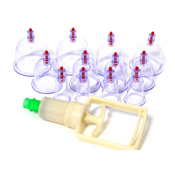 Παραδοσιακή Θεραπευτική Συσκευή με Βεντούζες 12 Ανταλλακτικών Κεφαλών