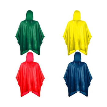 Αδιάβροχο τσέπης πολλαπλών χρήσεων με κουκούλα - 4 τεμάχια