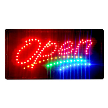 Φωτιζόμενη πινακίδα με κίνηση OPEN