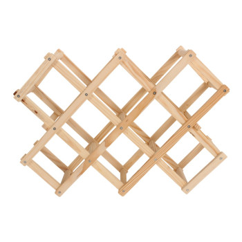 Ξύλινη Κάβα, Βάση Μπουκαλιών, Κρασιών, Ποτών - Πτυσσόμενη 8 θέσεων