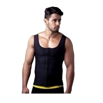 Γιλέκο Κίτρινο Εφίδρωσης & Αδυνατίσματος Lastex με φερμουάρ Hot Shapers