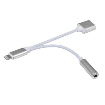 Αντάπτορας lightning αρσενικό σε jack 3.5mm θηλυκό και lightning θηλυκό