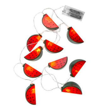 Διακοσμητική Γιρλάντα με 10 LED Καρπουζάκια