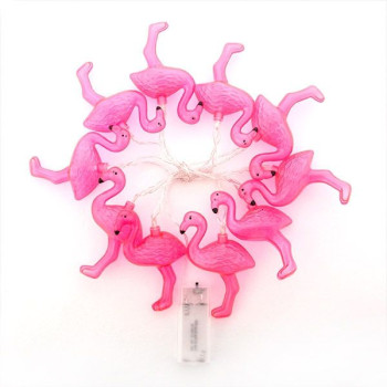 Διακοσμητική Γιρλάντα με 10 LED Φλαμίνγκο - Flamencos