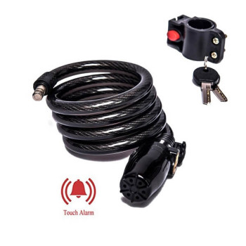 Λουκέτο Αντικλεπτική Κουλούρα Μηχανής Ποδηλάτου με Συναγερμό