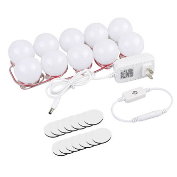 Εντυπωσιακός Led Αυτοκόλλητος Φωτισμός Vanity Τύπου Hollywood Για Καθρέπτη Τουαλέτας