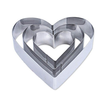 Ανοξείδωτα Τσέρκια - Κουπάτ Ζαχαροπλαστικής Καρδιά