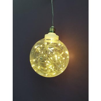 Χριστουγεννιατικη Ακρυλική Μπάλα Large με Led