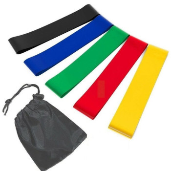 Σετ με Λάστιχα Γυμναστικής 5 Επιπέδων Latex Band 5 Levels