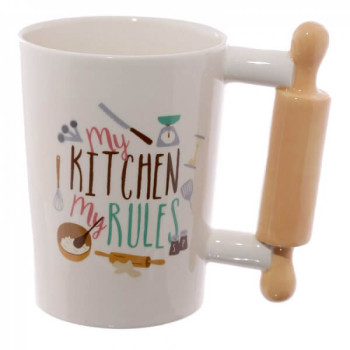 Κούπα με λαβή σε σχήμα Πλάστη - Kitchen Rolling Pin Mug