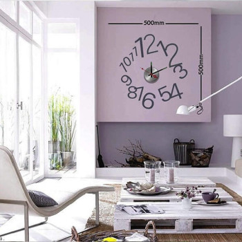 Ρολόι Τοίχου Αυτοκόλλητο DIY 10A022