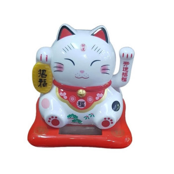 Ηλιακή Κούκλα με Κίνηση Γάτα - Lucky Cat