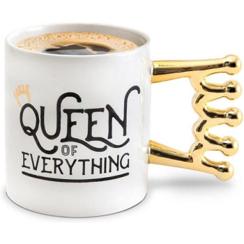 Κούπα με λαβή σε σχήμα Κορώνα - Queen of Everything Crown Mug