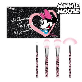 Σετ Πινέλων Μακιγιάζ και Θήκη - Minnie Mouse Make Up Brushes