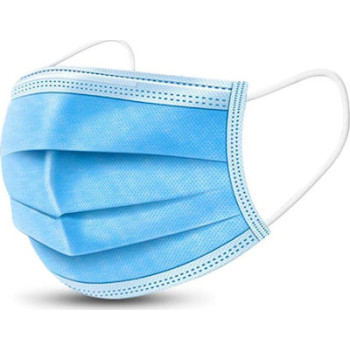 Χειρουργική Μάσκα Προστασίας μιας χρήσης Τριών Στρωμάτων 50τμχ