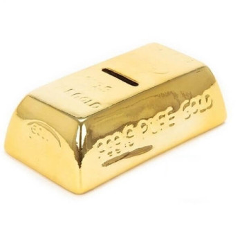 Κεραμικός Κουμπαράς σε Σχήμα Ράβδου Χρυσού